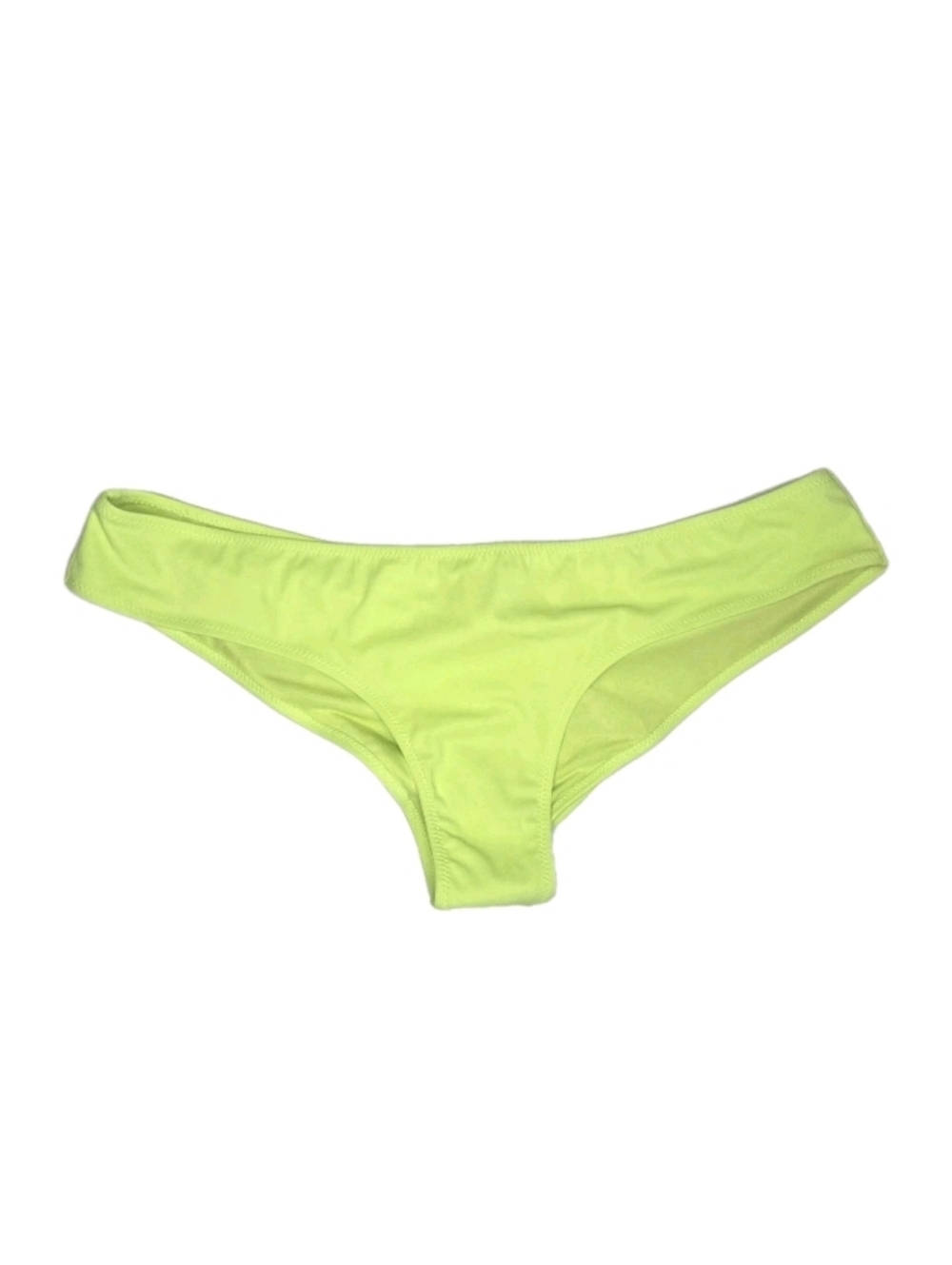 New Victoria's Secret Women's Ruched Cheeky Bikini Bottom Size L Yellow